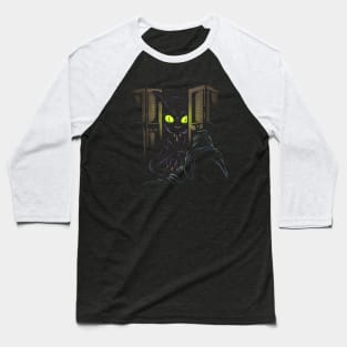 Monster In The Closet Baseball T-Shirt